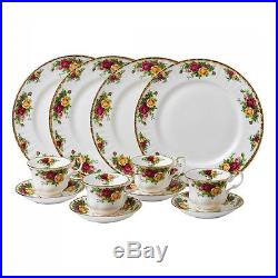 ROYAL ALBERT Old Country Roses 12-Piece Dinnerware Dinner Set NEW BOXED