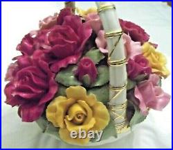 ROYAL ALBERT Old Country Roses Basket of Roses Music Box Beethoven Fur Elise