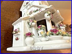 ROYAL ALBERT Old Country Roses Electric Lighted Flower Shoppe Excellent