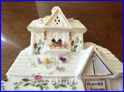 ROYAL ALBERT Old Country Roses Electric Lighted Flower Shoppe Excellent