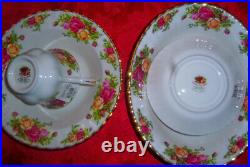 ROYAL ALBERT Old Country Roses Fine Bone China 12-Place Setting Rare Accessories