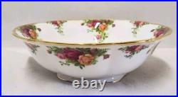 ROYAL ALBERT Old Country Roses Footed Pedestal Bowl Round 10.25 England 1962