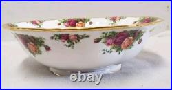 ROYAL ALBERT Old Country Roses Footed Pedestal Bowl Round 10.25 England 1962
