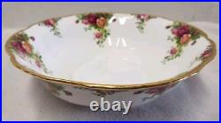 ROYAL ALBERT Old Country Roses Footed Pedestal Bowl Round 10.25 England 1962