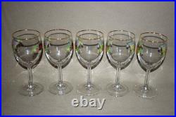 ROYAL ALBERT Old Country Roses Glasses Goblets 12oz 7 1/4 Tall Set of 10