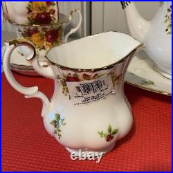 ROYAL ALBERT Old Country Roses Holiday 12 Piece Tea Set 2006 NIB