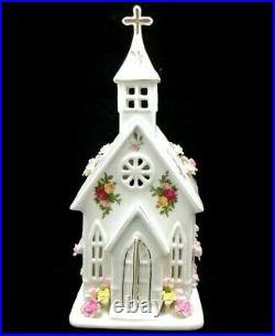 ROYAL ALBERT Old Country Roses Lighted Church Tea Light Candle