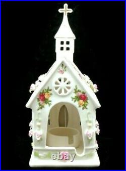 ROYAL ALBERT Old Country Roses Lighted Church Tea Light Candle