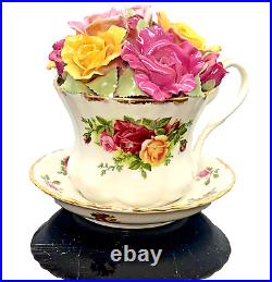 ROYAL ALBERT Old Country Roses Musical Teacup, 4H Limited Edition