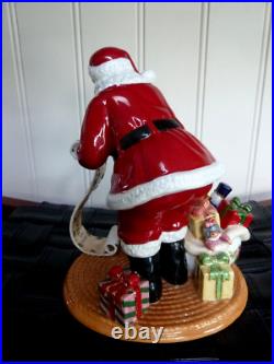 ROYAL ALBERT Old Country Roses Santa's List Figurine Christmas 2005 Signed Box