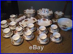 ROYAL ALBERT Old Country Roses Service for 12 with serving pieces ORIGINAL BOX
