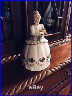 ROYAL ALBERT Old Country Roses Victorian Lady Candy Jar New