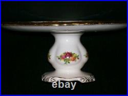 ROYAL ALBERT Vintage Pedestal Cake Stand, Old Country Roses RARE BEAUTIFUL