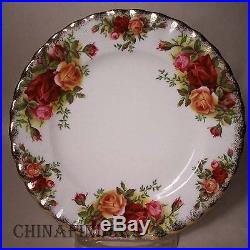 ROYAL ALBERT china OLD COUNTRY ROSES pattern 59-piece SET SERVICE for 12 ROYAL ALBERT china OLD COUNTRY ROSES pattern 59-piece SET SERVICE for 12