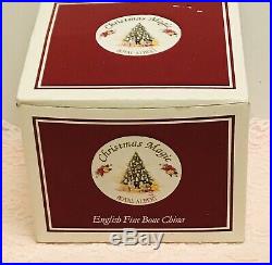 Rare 1990 Royal Albert Old Country Roses Christmas Magic Sugar Creamer Tray Set
