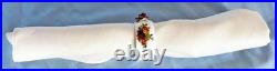Rare And Beautiful Royal Albert Old Country Rose Table Napkin Rings-12 Sets