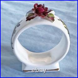Rare And Beautiful Royal Albert Old Country Rose Table Napkin Rings-12 Sets