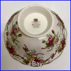 Rare Event Exclusive Royal Albert Old Country Roses Ruby Celebration Ribbon Bowl