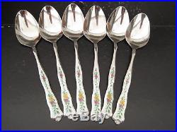 Rare Monogram Royal Albert Old Country Roses Cutlery Set Boxed Knife Spoon Fork