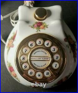 Rare Old Country Roses Royal Albert Telephone! Rare Model