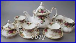 Rare Pattern Vintage Royal Albert Old Country Roses China Tea Set 11pcs Ltd 1962