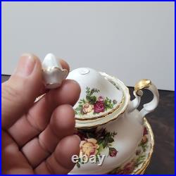 Rare Pattern Vintage Royal Albert Old Country Roses China Tea Set 11pcs Ltd 1962