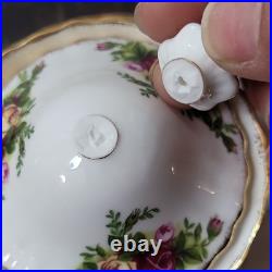Rare Pattern Vintage Royal Albert Old Country Roses China Tea Set 11pcs Ltd 1962
