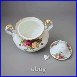 Rare Pattern Vintage Royal Albert Old Country Roses China Tea Set 11pcs Ltd 1962