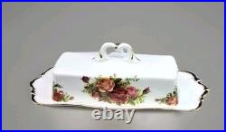 Rare ROYAL ALBERT Old Country Roses Butter Dish 1st Quality Excellent Cond Rare ROYAL ALBERT Old Country Roses Butter Dish 1st Quality Excellent Cond