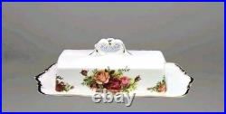 Rare ROYAL ALBERT Old Country Roses Butter Dish 1st Quality Excellent Cond Rare ROYAL ALBERT Old Country Roses Butter Dish 1st Quality Excellent Cond