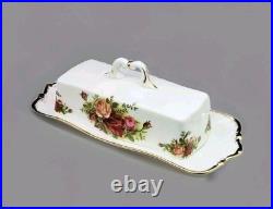 Rare ROYAL ALBERT Old Country Roses Butter Dish 1st Quality Excellent Cond Rare ROYAL ALBERT Old Country Roses Butter Dish 1st Quality Excellent Cond