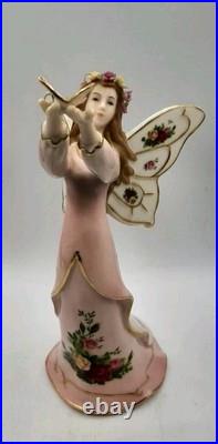 Rare Royal Albert Old Country Rose Butterfly Princess Figurine 9 In Tall Boxed
