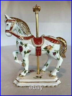 Rare Royal Albert Old Country Roses Carousel Horse Limited Edition Excellent