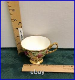 Rare Royal Albert Old Country Roses Chintz Tea Cups & Ocr Regal Tray Platter Set