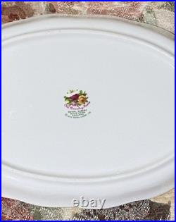 Rare Royal Albert Old Country Roses Chintz Tea Cups & Ocr Regal Tray Platter Set