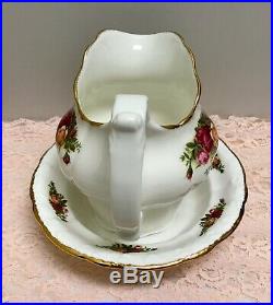 Rare Royal Albert Old Country Roses England Water Pitcher Ewer Serving Bowl Set