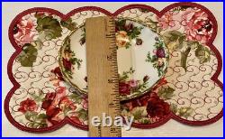 Rare Royal Albert Old Country Roses Mustard Condiment Dish & Oval Soap Holder