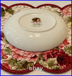 Rare Royal Albert Old Country Roses Mustard Condiment Dish & Oval Soap Holder Rare Royal Albert Old Country Roses Mustard Condiment Dish & Oval Soap Holder