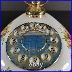 Rare Royal Albert Old Country Roses Push Button Phone -Sold AS-IS