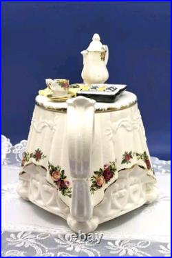 Rare Royal Albert Old Country Roses Teapot 26cm x 19cm Cardew Design