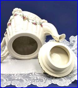 Rare Royal Albert Old Country Roses Teapot 26cm x 19cm Cardew Design Rare Royal Albert Old Country Roses Teapot 26cm x 19cm Cardew Design