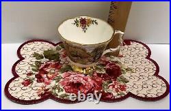 Rare Royal Albert Old Country Roses Tranquil Garden Tea Cup & Saucer Plate