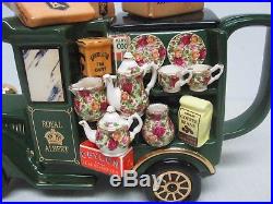 Rare Royal Albert Paul Cardew Old Country Roses Delivery Truck Teapot
