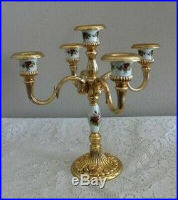Rare Royal Doulton / Royal Albert Old Country Roses Candelabra Candle Holder