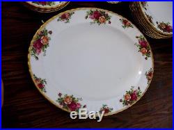 Rare Vintage 46 Pieces Royal Albert Old Country Roses England Plates Cups Rare Vintage 46 Pieces Royal Albert Old Country Roses England Plates Cups