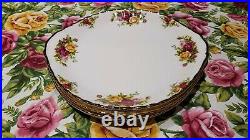 Royal ALBERT OLD COUNTRY ROSES 4 Serving Pieces round with handle