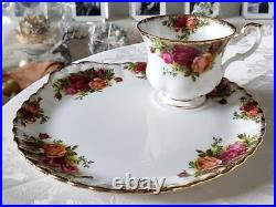 Royal Albert #104 Old Country Rose Snack Set Cup