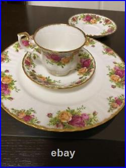 Royal Albert #143 Old Country Rose Cup Saucers Platter