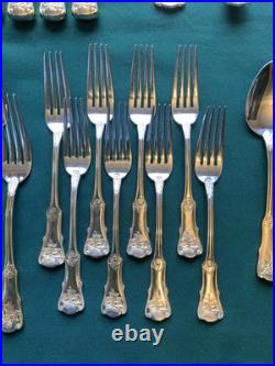 Royal Albert 18/10 Stainless Steel With Gold Accent Flatware Set Of 59 Pieces