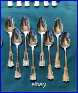 Royal Albert 18/10 Stainless Steel With Gold Accent Flatware Set Of 59 Pieces